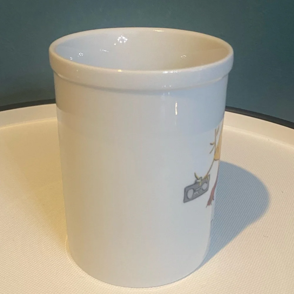 NWT Pottery Barn Reindeer Christmas 'Dancer' Mug